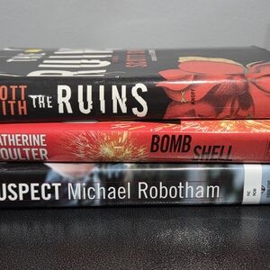 Red and Black Hardcover Books Set